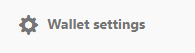 Walletsetting